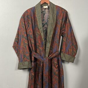 Vintage Victoria’s Secret Paisley Patterned Unisex Cotton Robe  size M/ L